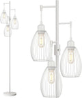 Dimmable Floor Lamp, 3 x 800LM LED Edison Bulbs Included, Farmhouse Industrial by Nintiue