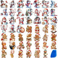 ZMRU 48 Sheets Vintage Christmas Rub On Transfers by ZMRU