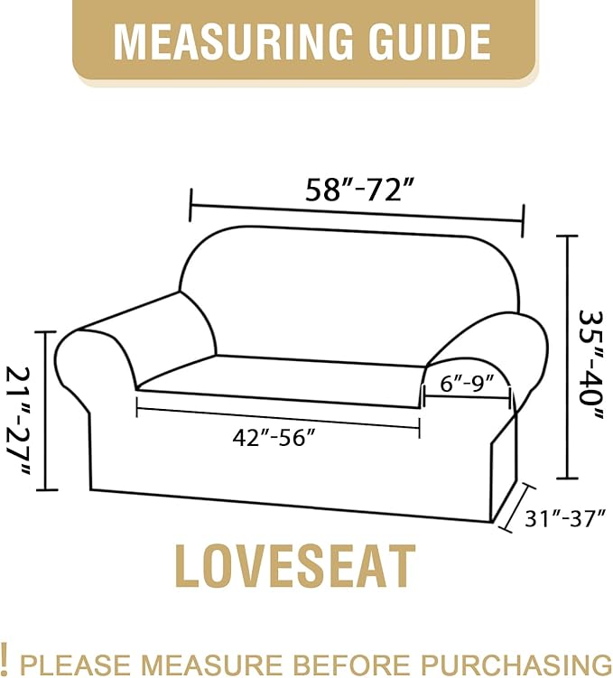 H.VERSAILTEX Floral Pattern Loveseat Cover Printed 2 Cushion Sofa Cover High - Image 4