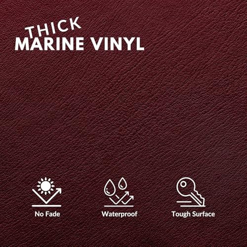 Marine Vinyl Fabric, Upholstery Faux Leather, Outdoor Boat Automotive, DIY and - Image 2
