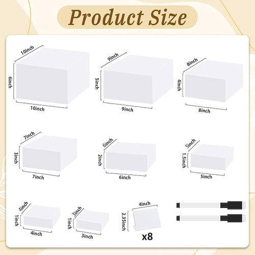 8Pcs Buffet Risers, Large Food Risers - Image 2