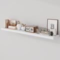 Acovy 55 Inch Floating Shelves, 9.3" Deep Floating Shelf Wall Mounted, Rustic by Acovy