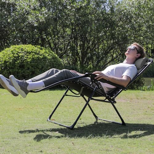 Colegence Oversized Zero Gravity Chairs Set of 2, 400-lb Capacity Recliner - Image 2