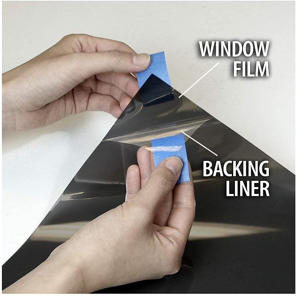 BDF EXNA20 Exterior Window Film Daytime Privacy and Heat Control Natural Black 20 (Dark) - 48in X 14ft