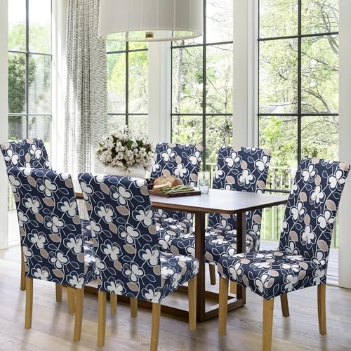 Dining Chair Covers, Stretch Seat Covers, Washable Furniture Protector - Image 2