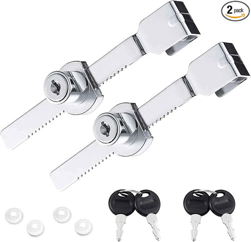 2Pcs Glass Cabinet Lock with Keys, Display Case Lock by Unknown