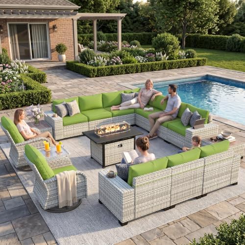 Outdoor Patio Furniture Set PE Wicker Rattan Outdoor Sectional Sofa by MuphyersPatioFurniture