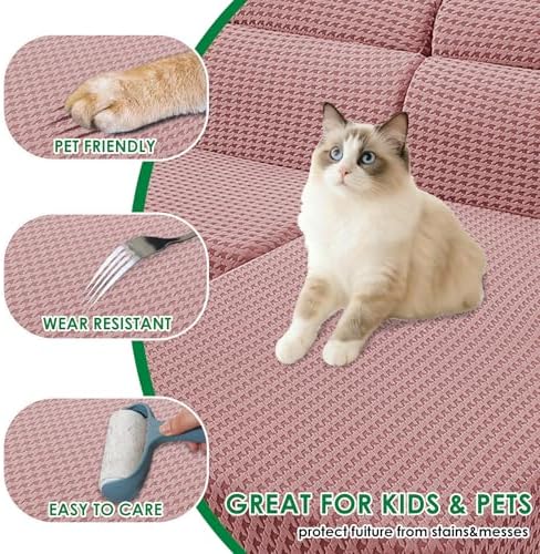 MAXIJIN Couch Cushion Covers for Sectional Sofa, Stretch Sofa Cushion Cover - Image 5