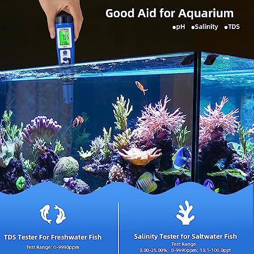 YINMIK pH Salt Meter 5 in 1 pH TDS EC Salinity Tester - Image 5