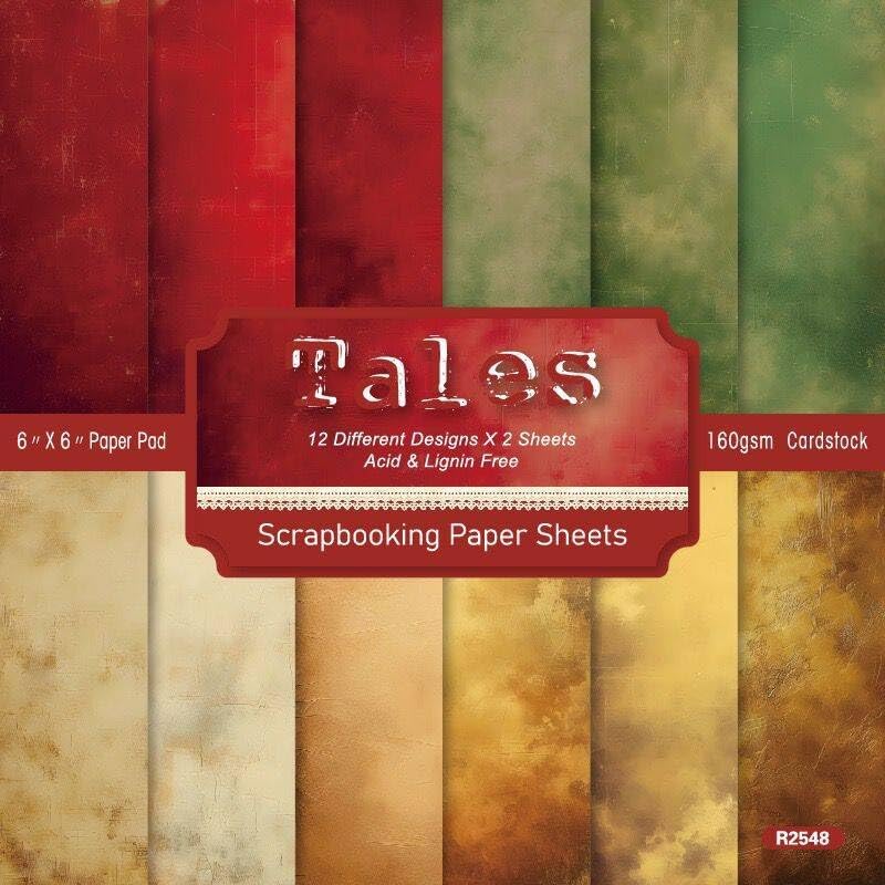 Scrapbook Paper 6×6 Yellow,24 Sheets Single-Sided Color Patterned Paper Scrapbooking CardStock Papers Pad for Holiday Cardmaking DIY Origami Journaling.