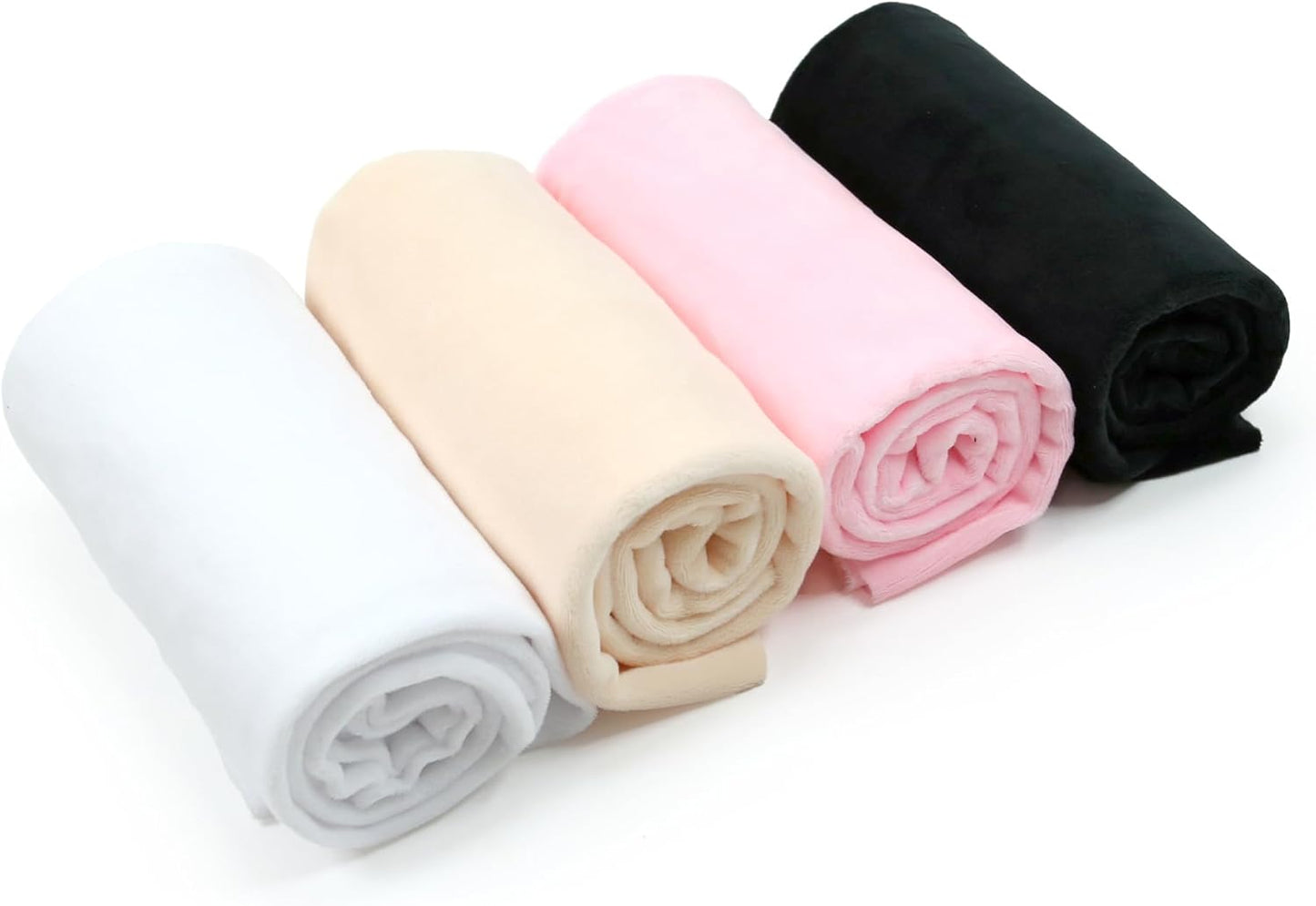kullaloo Minky Fabric | Bundle: 4 Precut Pieces Solid Minky Plush Fabric for Sewing | 39.5x29.5 Each | for Plushies, Baby Blankets, Pillows, Dog Beds, Apparel | Greatest Hits Colors Minky Fabric Pack