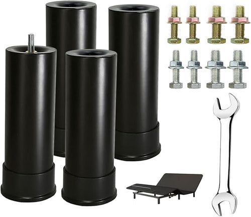 7 Inch Metal Bed Base Frame Leg Replacement Heavy Duty Extra Height Leg by Unknown