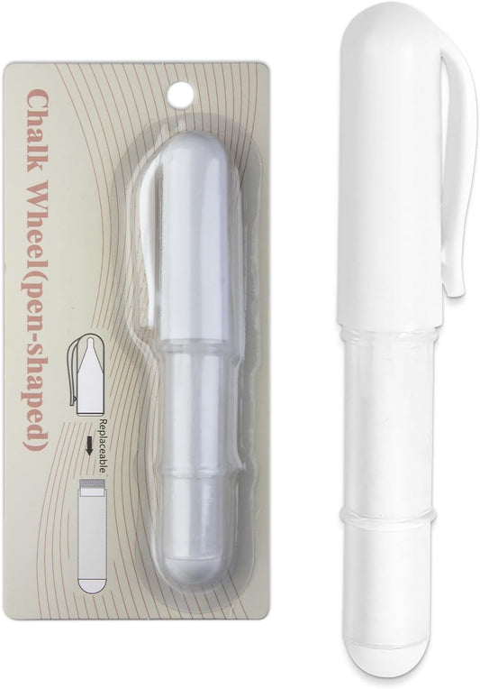 Sewing Chalk for Fabric, Wipeable and Washable Fabric Chalk for Sewing, Etailed Marking on Fabrics, Cottons, Leathers - White