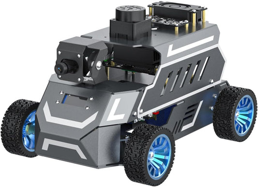 Yahboom ROS2 Robot Car with Ackerman Steering Chassis, TOF LiDAR, AI Visual Recognition, Embodied Intelligence for Jetson Nano B01 4GB, Raspberry Pi 5, Jetson ORIN (Standard Ver with Pi5-8GB)