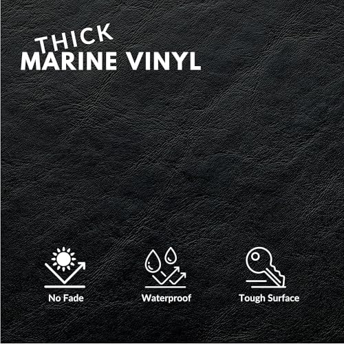 Marine Vinyl Fabric, Upholstery Faux Leather, Outdoor Boat Automotive, DIY and - Image 2