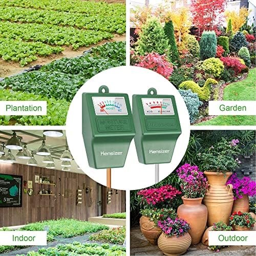 Kensizer Soil Tester, Soil Moisture/pH Meter, Gardening Farm Lawn Test Kit Tool - Image 7