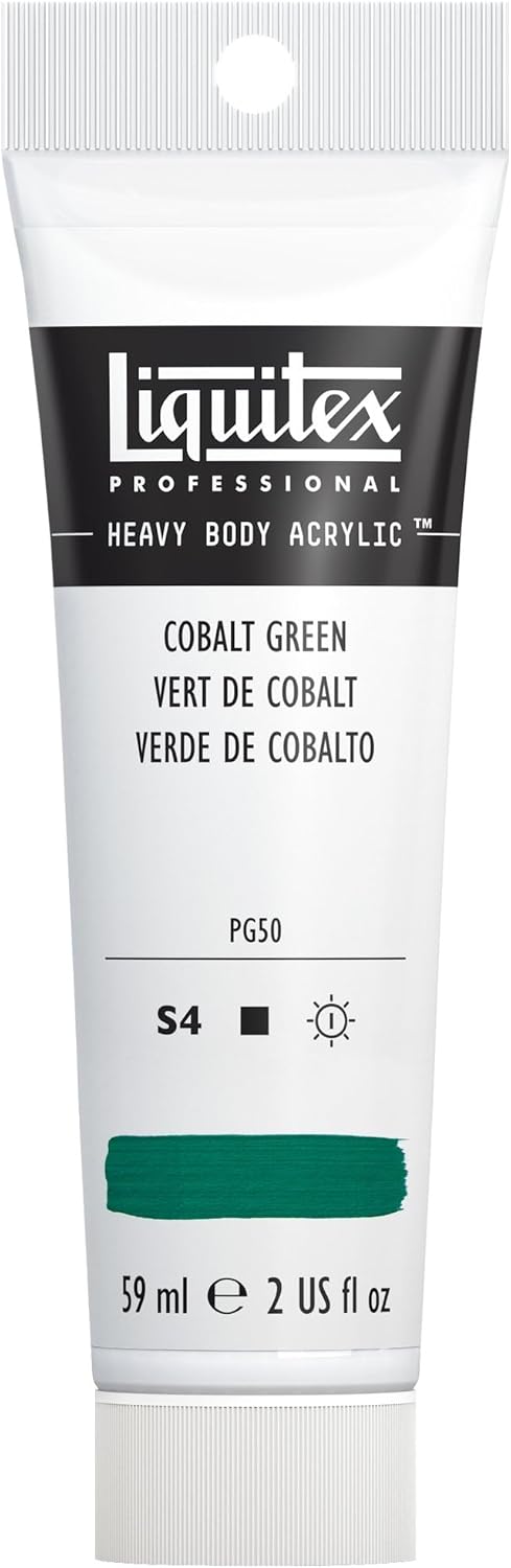 Liquitex Professional Heavy Body Acrylic Paint, 2-oz (59ml) Tube, Cobalt Green