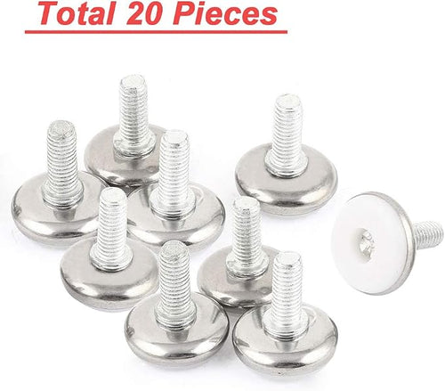 30Pcs Adjustable Furniture Leg Base Leveller Table Leveling Feet Pads, M6 x - Image 2