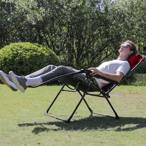Colegence Oversized Zero Gravity Chairs Set of 2, 400-lb Capacity Recliner - Image 2