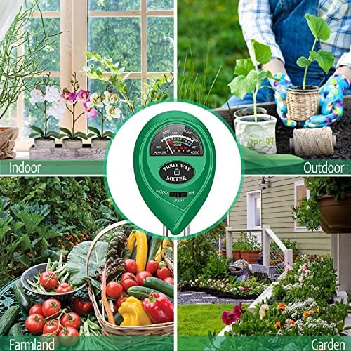 apine Soil Moisture Meter, 3 in 1 Soil pH Tester, Soil Tester - Image 6