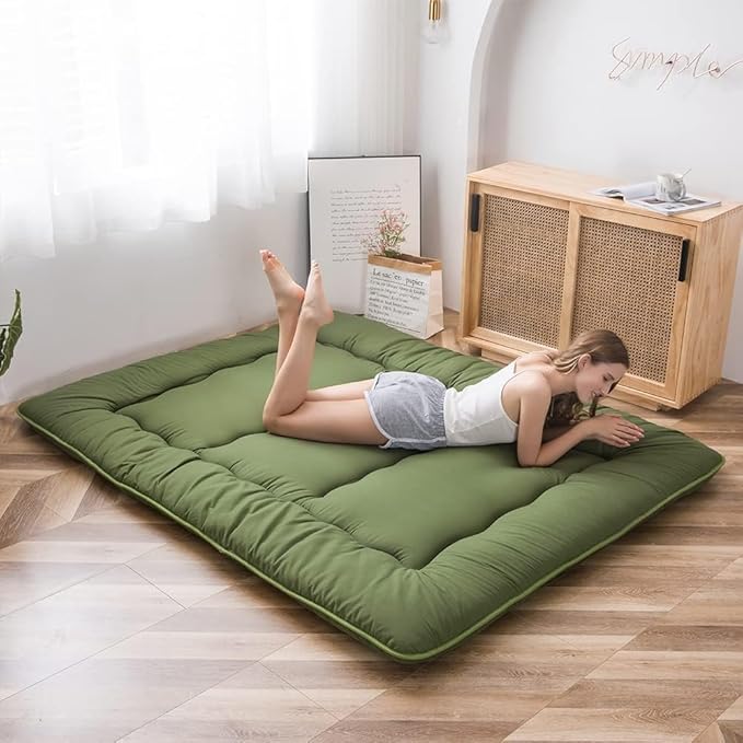MAXYOYO Japanese Floor Mattress Futon Mattress, Thicken Sleeping Pad Foldable - Image 2