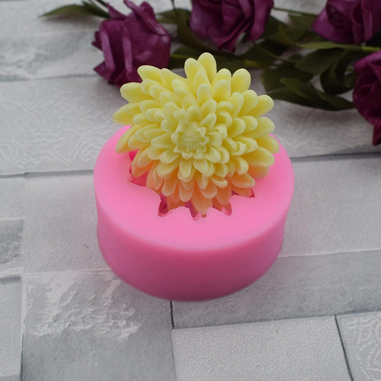 Chrysanthemum Flower Silicone Soap Mold Candle Mold Fondant Chocolate Cake Candy Mould Resin Clay Baking Pastry Tools