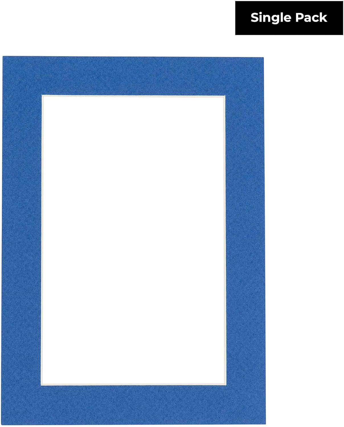 5x7 Mat for 8.5x11 Frame - Precut Mat Board Acid-Free Show Kit with Backing Board, and Clear Bags Royal Blue 5x7 Photo Matte Made to Fit a 8.5x11 Picture Frame Matboard for Framing, Pack of 1 Mat