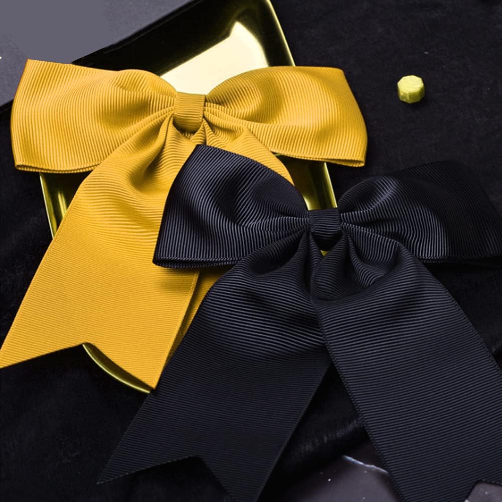 LIUYAXI 2" X 50 Yards Solid Gold Grosgrain Ribbon, Perfect for Crafts, Wedding Decor, DIY Hair Accessories, Sewing, Gift Package Wrapping and More