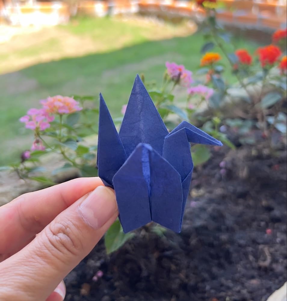 50 Sheets 6 x 6 Inches Natural Fiber Mulberry paper Sheets Square Origami Paper Arts Folding Craft, Decoration Paper, Square Folding Paper for DIY Crafts (Ocean Blue Tone, 6x6 Inch)