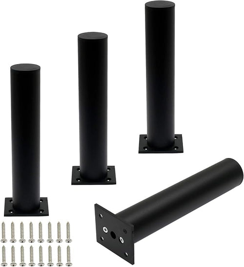 4 Pack Adjustable Furniture Legs Round 1.5" Dia Thickened Aluminum Alloy Sofa by Kyuionty
