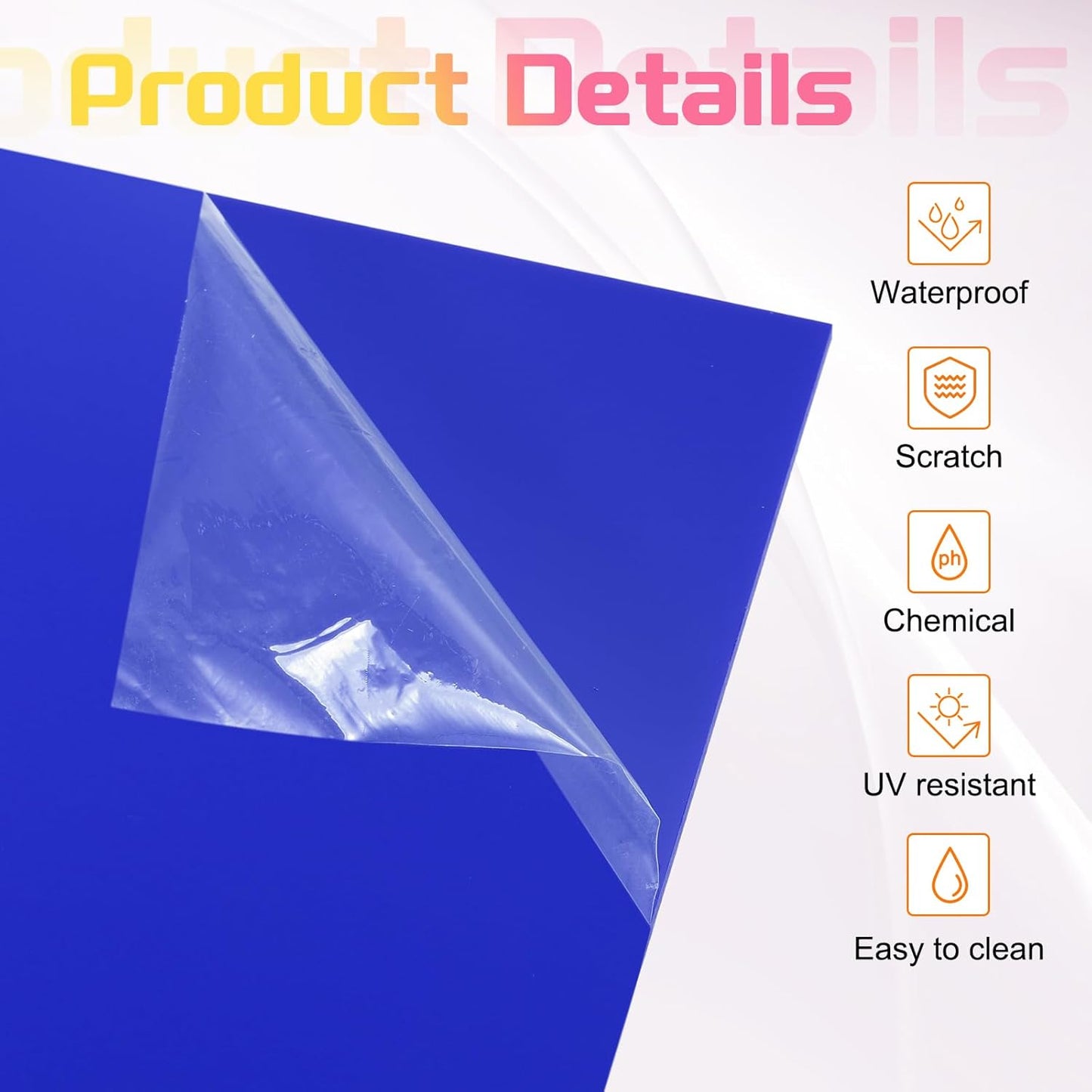 uxcell 4Pcs Acrylic Sheets 12x6 Inch Acrylic Panel 1/8 Inch-3mm Plastic Board for Picture Frames Sign Holders DIY Display Projects Craft, Dark Blue