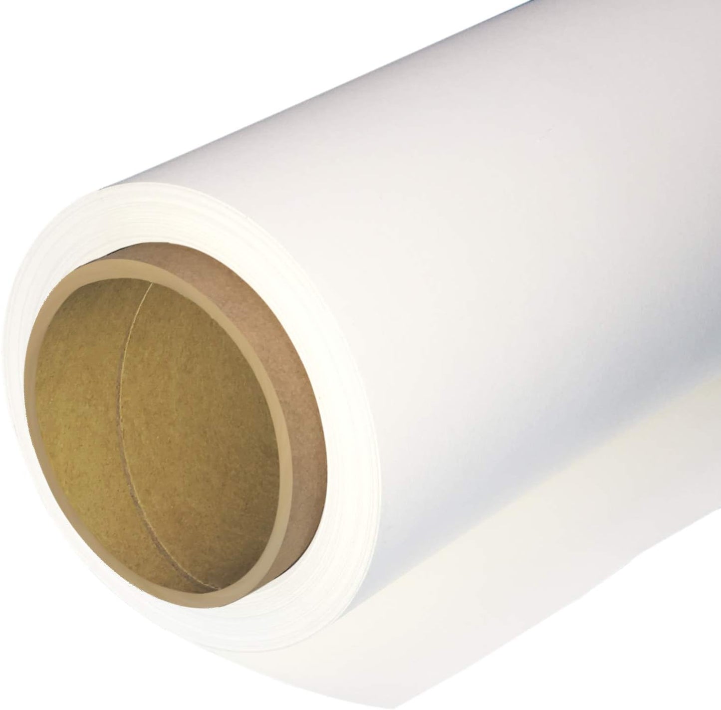 Seamless Photography Background Paper Roll, White Photo Paper Backdrop for Photography, Video and Streaming (53''x16 'Artic White)