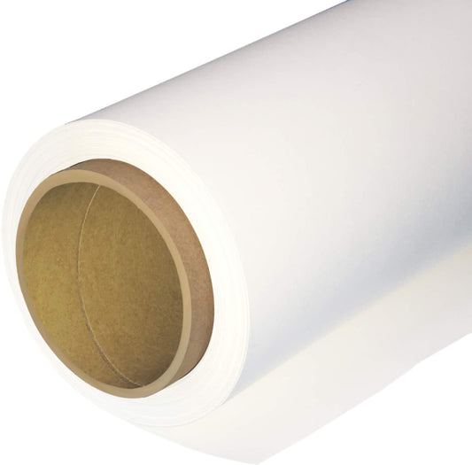 Seamless Photography Background Paper Roll, White Photo Paper Backdrop for Photography, Video and Streaming (107''x36' Artic White)