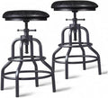 Industrial Vintage Counter Stool, Kitchen Counter Height Adjustable Swivel Chair by Diwhy