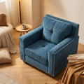 Modern Tufted Fabric Accent Chair, Upholstered Armchair by SCHUTEO