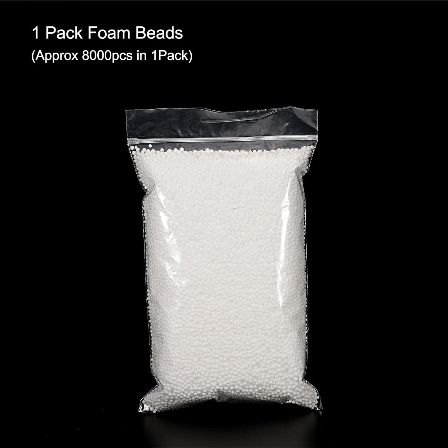 MECCANIXITY Foam Beads Foam Balls 2-3mm for Wedding and Party Decorations, Tiny Packing Balls, Arts DIY Crafts Supplies (White,1 Pack Approx 8000pcs)