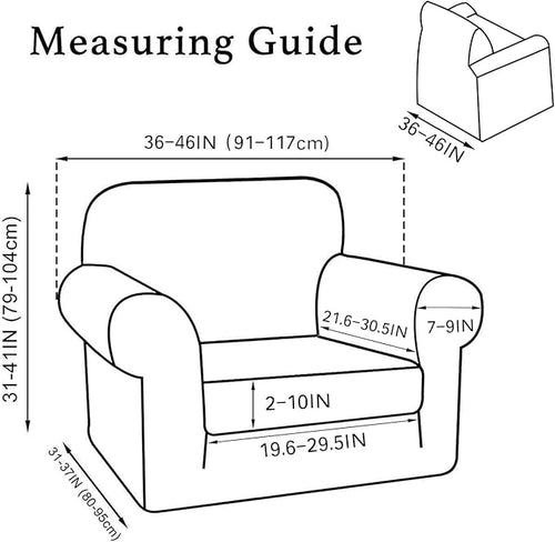 2 Piece Chair Covers Chair Slipcovers - Image 2