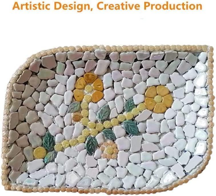 0.78"-1.57" Irregular Ceramics Mosaic Tiles,1.1LB Mosaic Pieces Stones for Home Decoration DIY Craft Plates Flowerpots Vases Cups Mosaic Making Supplies (Red)