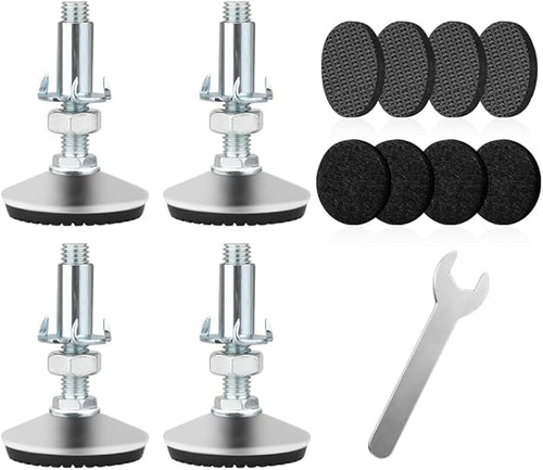 4 Set M10 Adjustable Leveling Feet, Heavy Duty Height Adjuster Furniture by Tahikem