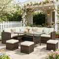 Wisteria Lane 7 Piece Patio Furniture Set, Patio Sectional by WisteriaLane
