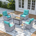 7 Piece Wicker Patio Furniture Set by MAISONBACKYARDS
