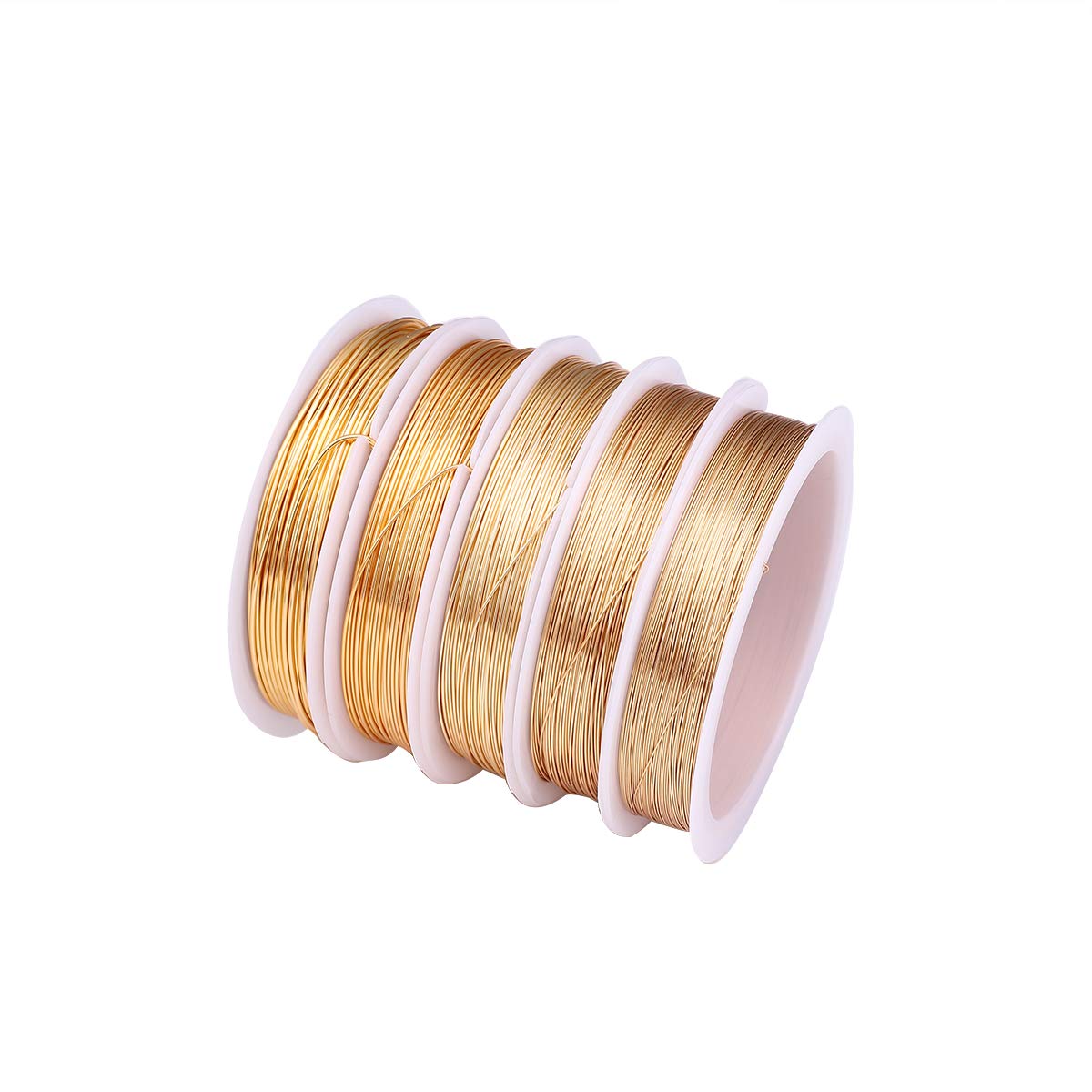 KC Gold Copper Wire 0.8mm Bead Cord for Bracelet Necklace Charm Beading Jewelry Making 9yard