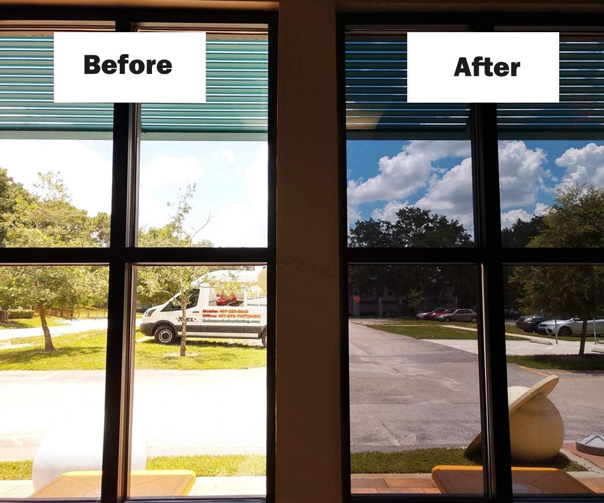 Niviy One Way Window Film Daytime Privacy Mirror Effect Reflective Window Tint for Home Self Adhesive UV Sun Blocking Heat Control Glass Door Films 41.2 x 314.9 inches Silver
