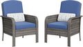 GAOMON 2-Piece Outdoor Patio Furniture Set, Rattan Lounge Chairs by GAOMON