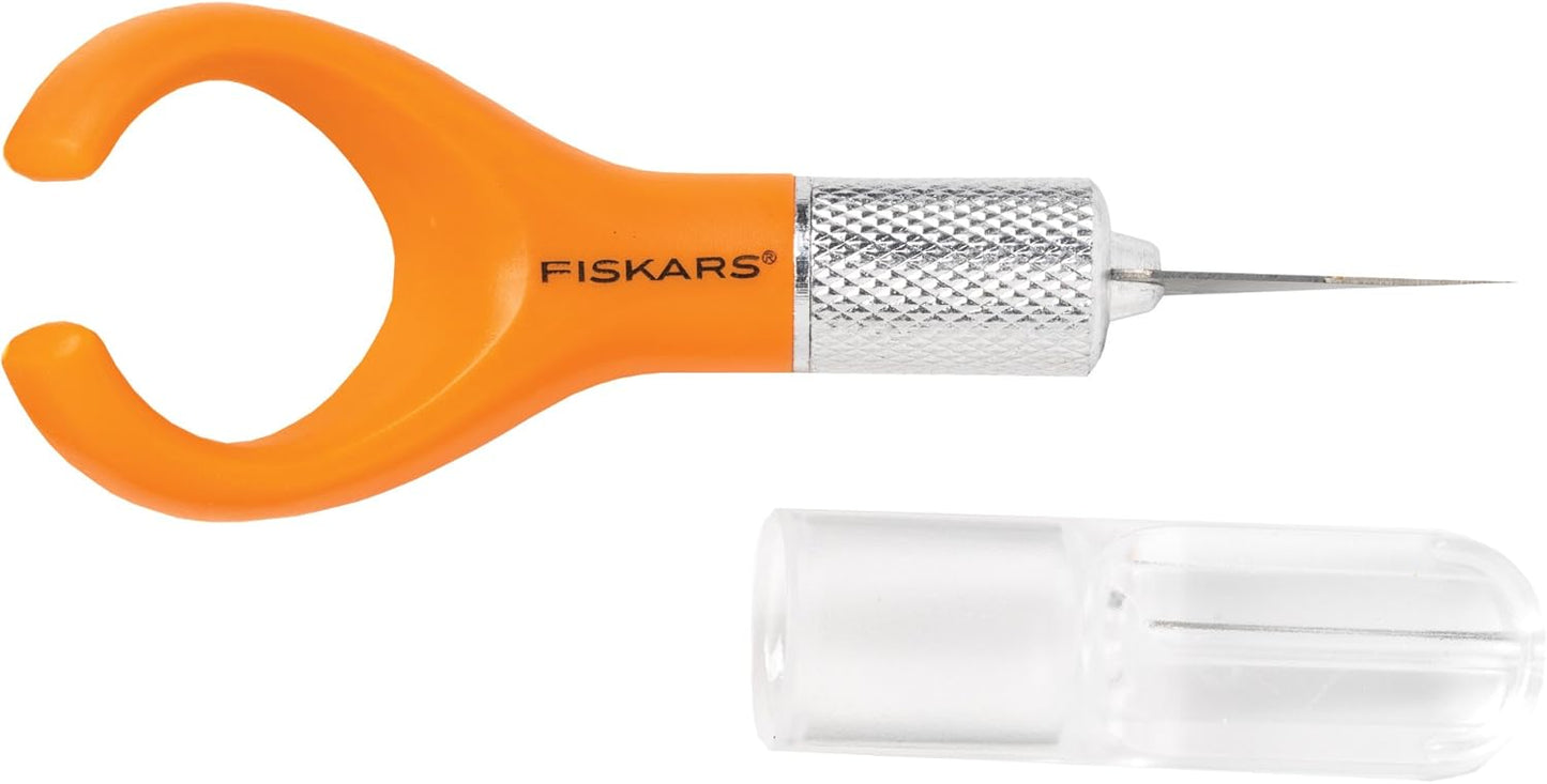Fiskars 163050-1001 Fingertip Craft Knife, 7 Inch, Orange