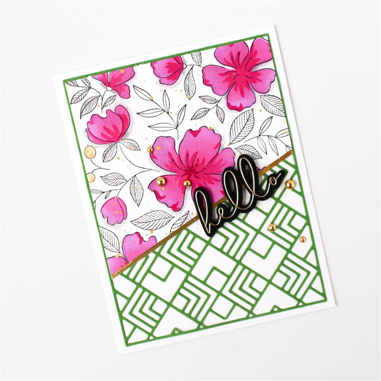 Cutting Dies Metal Stencils Scrapbooking Tools Flowers Lace Frame DIY Embossing Template for Paper Card Making Album Arts Crafts Supplies (Frame 4)