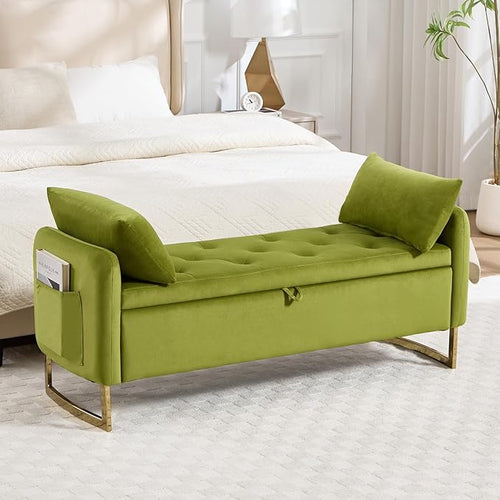48" End of Bed Bench, Modern Storage Benches by HOMYKA
