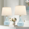 GyroVu 18" Table Lamp Set of 2, Ceramic Lamp Classic Beside Lamps Nightstand by WelcomeGyroVu