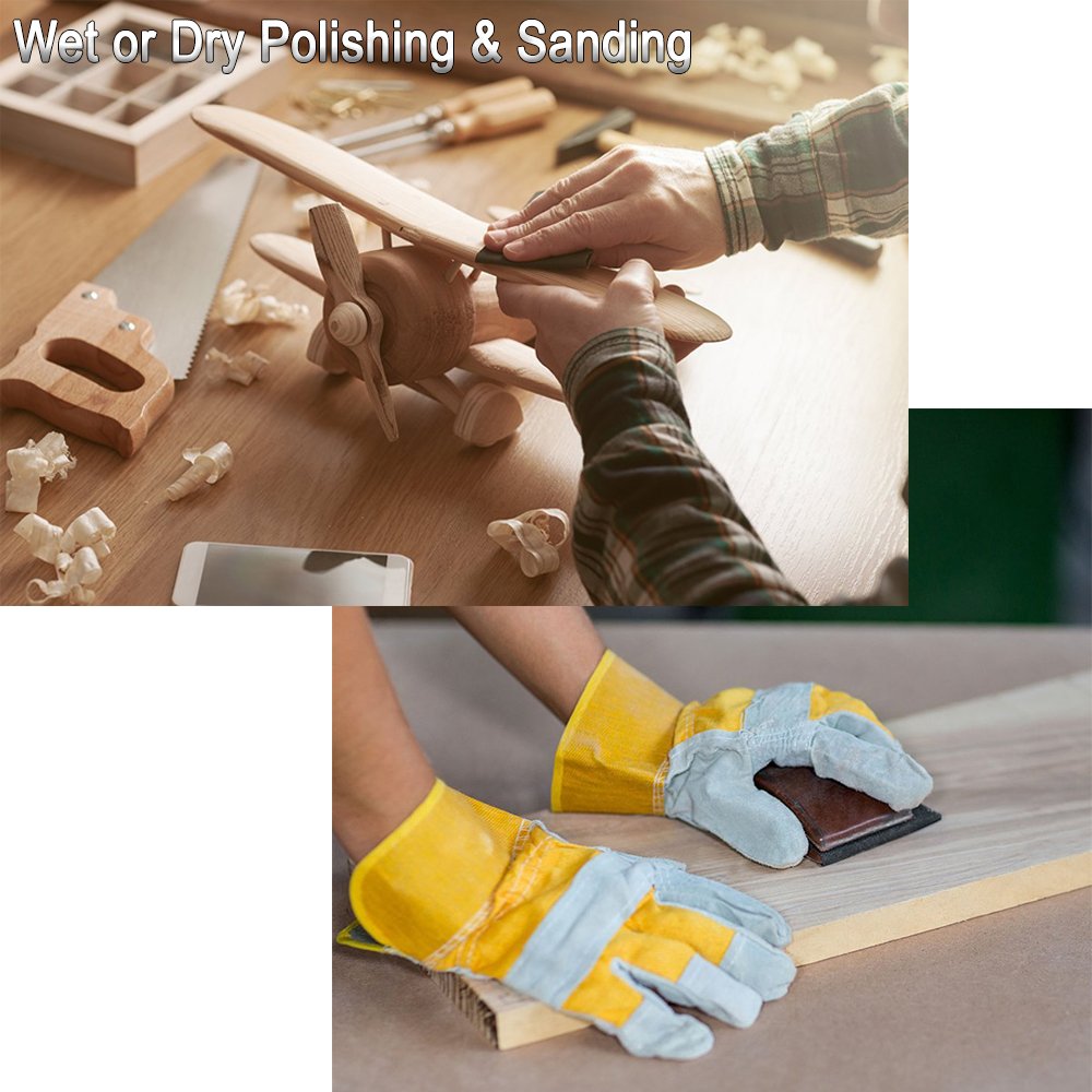 9x3.6 inch Sandpaper, 30 Sheet 7000 Grit Wet and Dry Sand Paper, Detail Fine Precision Abrasive Pads Sander Sheets Paper for Automotive Sanding, Wood Turing Finishing, Metal Furniture Polishing