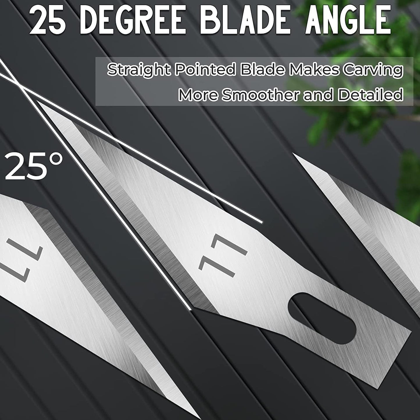60 Pack Exacto Knife Blades 11, Craft Knife Blades Replacement, Exacto Blade 11, Hobby Knife Blade Refills for Art, Craft, Scrapbooking, Cutting, Carving